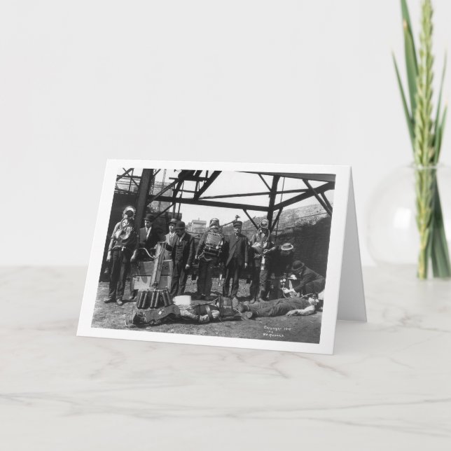 Coal Mine Life Savers, 1910 Card (Front)