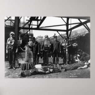 Coal Mine Life Savers: 1910 Poster
