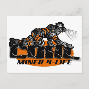 COAL MINER 4-LIFE POSTCARD