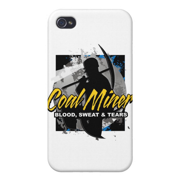 COAL MINER, blood, sweat & tears iPhone 4 Cover