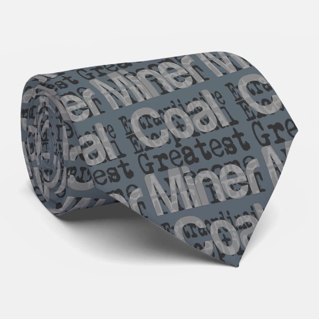 Coal Miner Extraordinaire Neck Tie (Rolled)