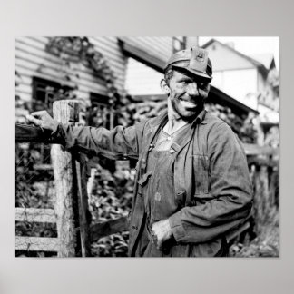 Coal Miner In West Virginia - 1938 Poster