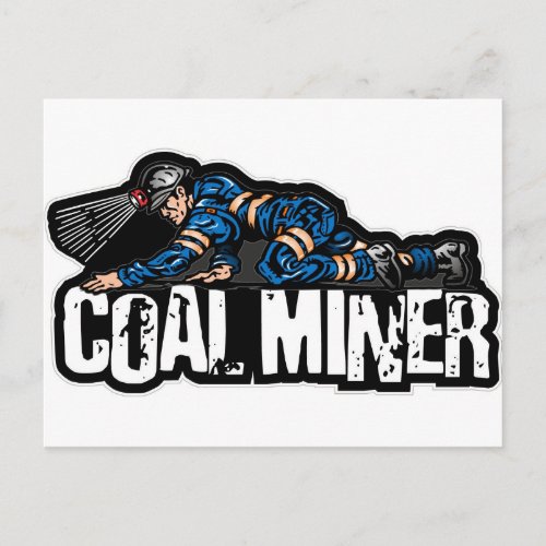 COAL MINER POSTCARD