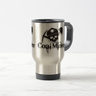 COAL MINER SKULL TRAVEL MUG