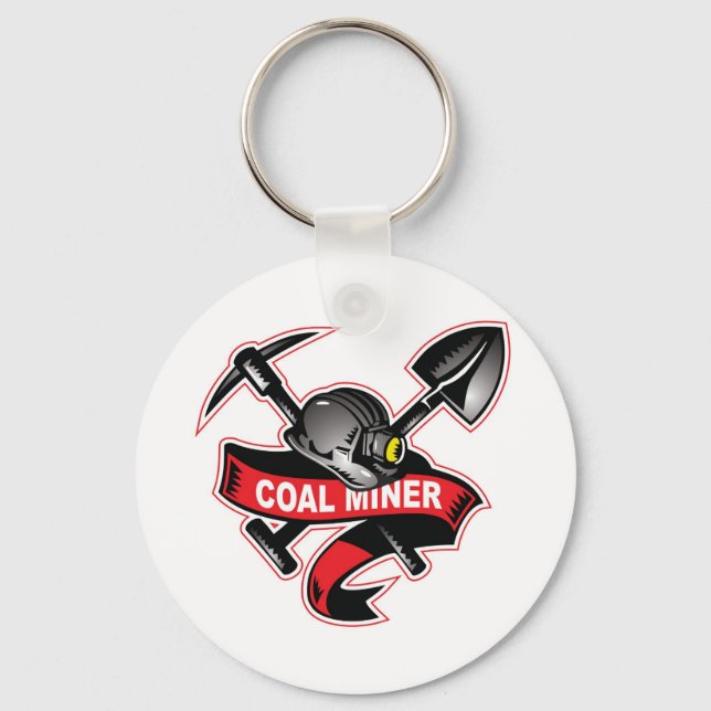 COAL MINER tattoo.jpg Keychain (Front)