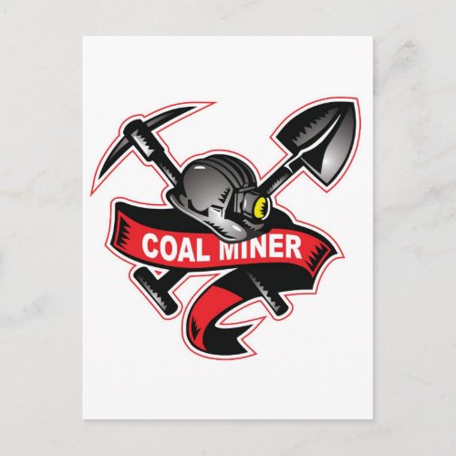 COAL MINER tattoojpg Postcard