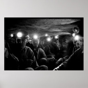 Coal Miners Deep Underground 1960 Poster