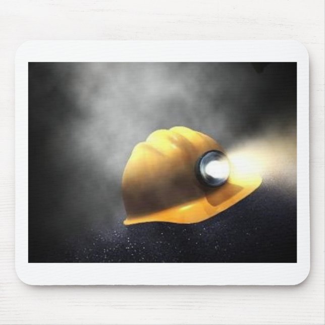 coal miners hat mouse pad (Front)