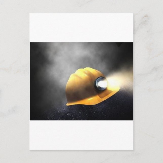 coal miners hat postcard (Front)