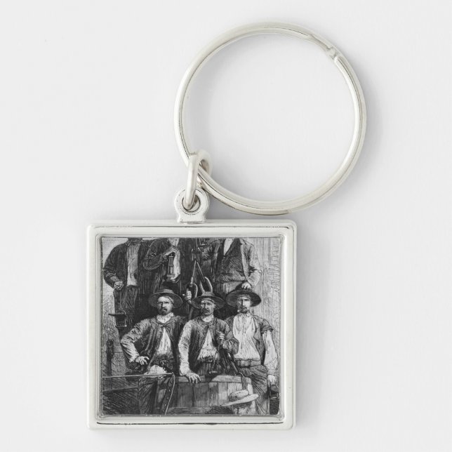 Coal Miners of Le Creusot during the Second Keychain (Front)