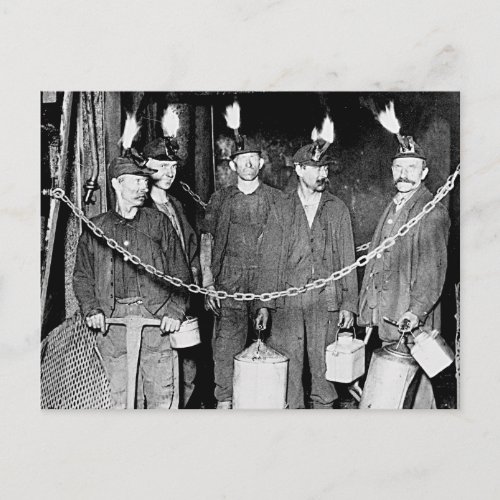 Coal Miners _ Post Card