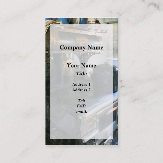 Coal Stove Business Card (Front)