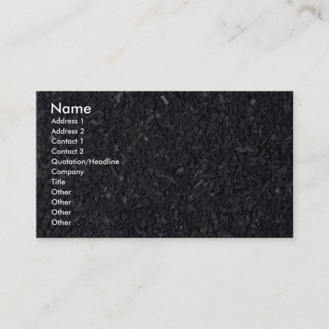 Coal texture business card (Front)