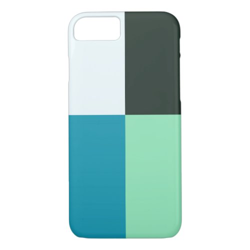 Coal White Teal Green Blue Aqua Turquoise iPhone 87 Case