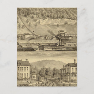 Coal works of O'Neil and Company Postcard