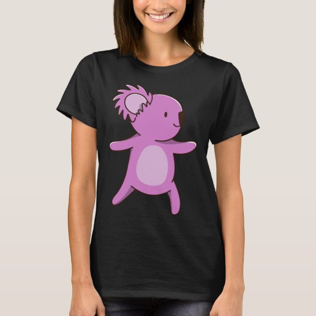 coala koala cute australia  yoga pose T-Shirt (Front)