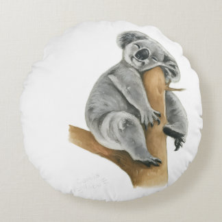 Coala soup round pillow