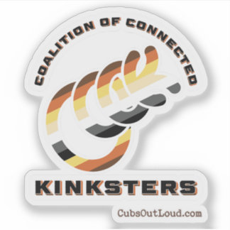 Coalition of Connected Kinksters Bear Pride Sticke Sticker