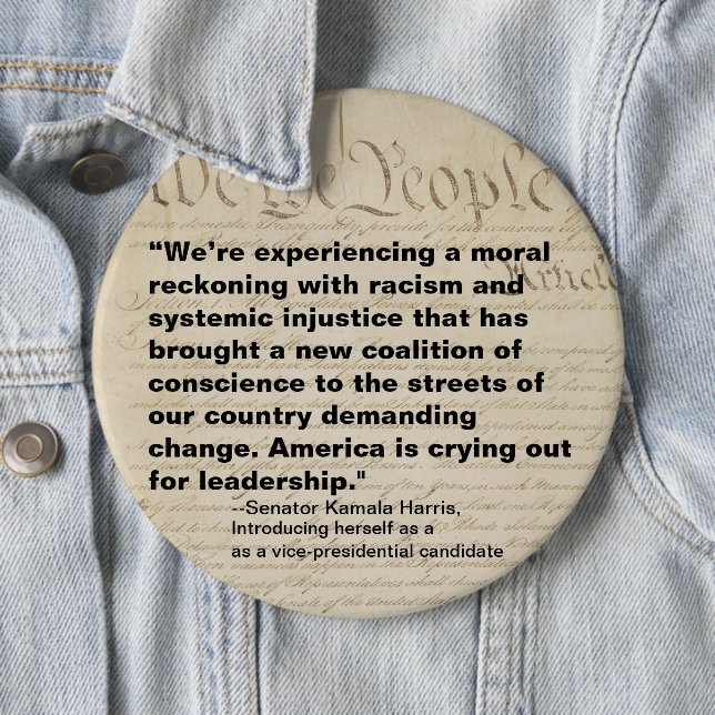 Coalition of Conscience We the People Kamala Button (In Situ)