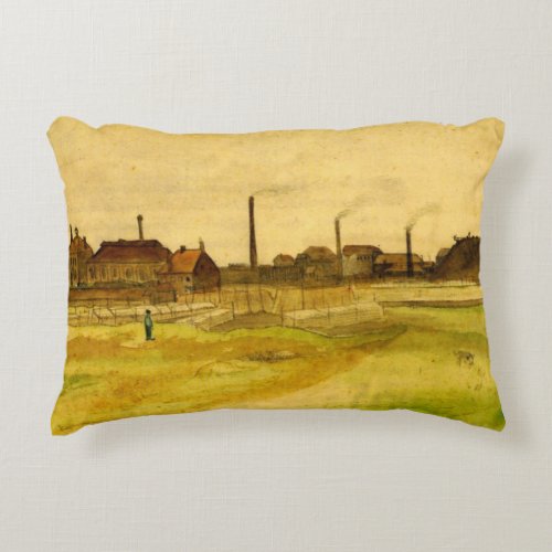 Coalmine in the Borinage by Vincent van Gogh Accent Pillow