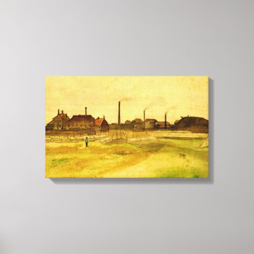 Coalmine in the Borinage by Vincent van Gogh Canvas Print
