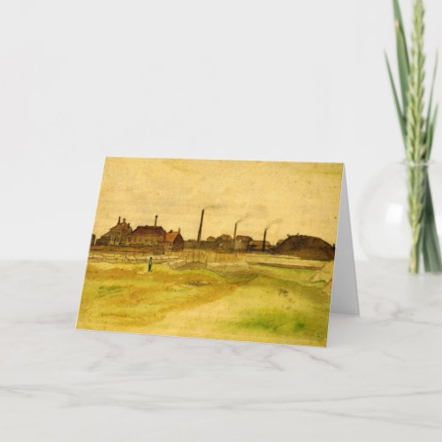 Coalmine in the Borinage by Vincent van Gogh Card