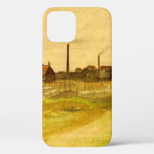 Coalmine in the Borinage by Vincent van Gogh iPhone 12 Case