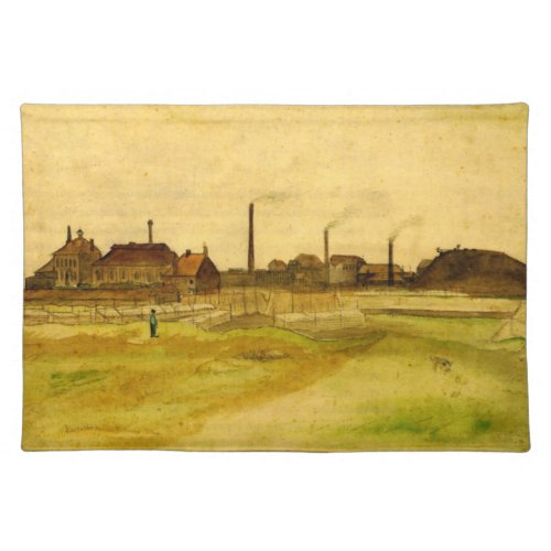 Coalmine in the Borinage by Vincent van Gogh Cloth Placemat