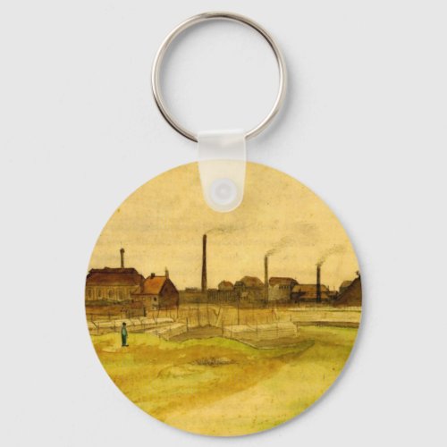 Coalmine in the Borinage by Vincent van Gogh Keychain