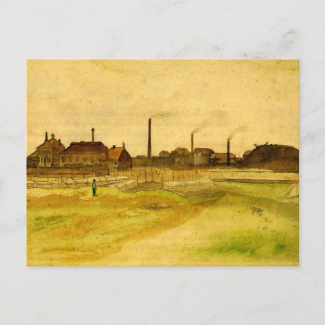Coalmine in the Borinage by Vincent van Gogh Postcard (Front)