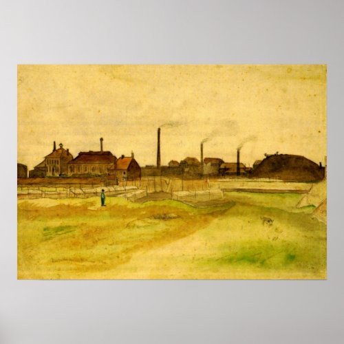 Coalmine in the Borinage by Vincent van Gogh Poster