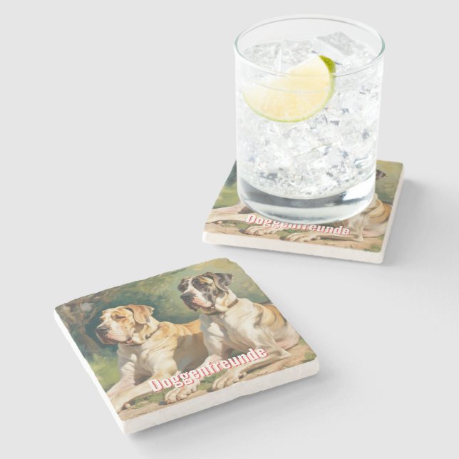 Coarse friends coaster marble for friends (Side)