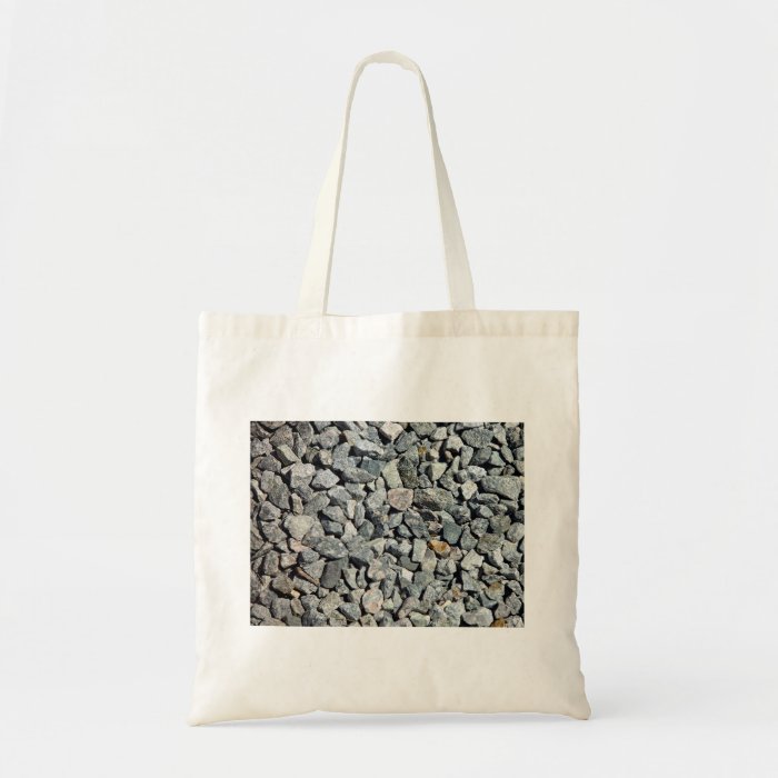 Coarse Granite Gravel Close Up Canvas Bags