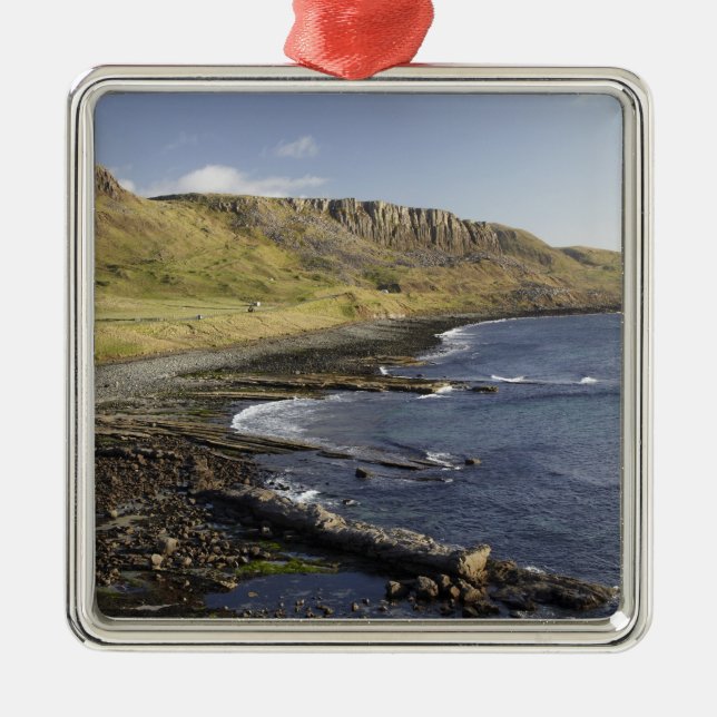 Coast at Duntulm, Isle of Skye, Scotland, United Metal Ornament (Front)