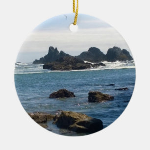 Coast at Seal Rock OR Ceramic Ornament