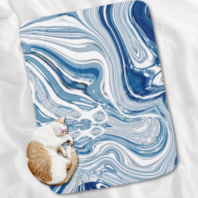 coast beach nautical waves watercolor blue swirls baby blanket (coast beach nautical waves watercolor blue swirls baby blanket)