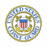 United States Coast Guard Embroidered Hoodie | Zazzle