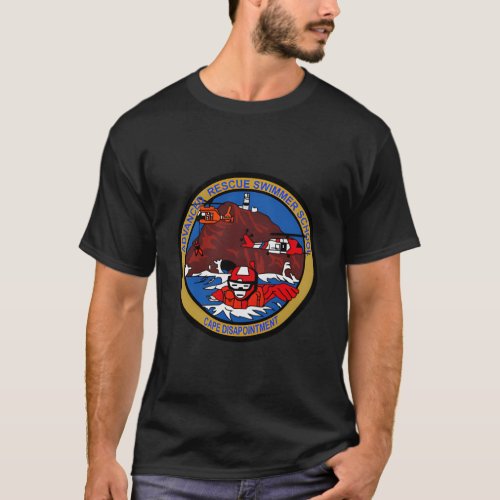 Coast Guard Advanced Rescue Swimmer School Badge T_Shirt