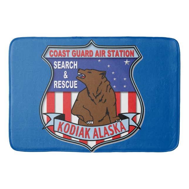 Coast Guard Air Station Kodiak Bathroom Mat (Front)