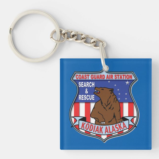 Coast Guard Air Station Kodiak Keychain (Front)