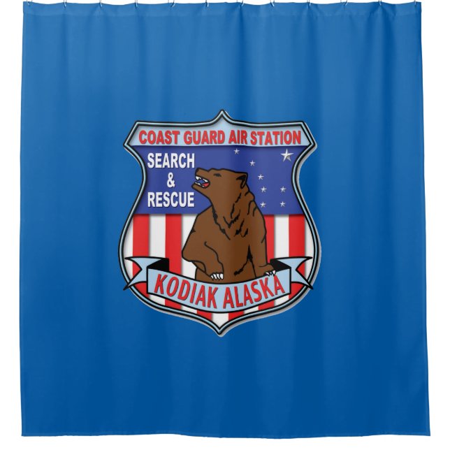 Coast Guard Air Station Kodiak Shower Curtain (Front)