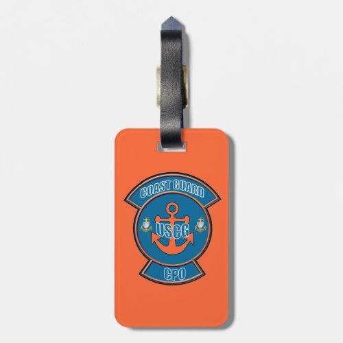 Coast Guard Anchor CPO Luggage Tag