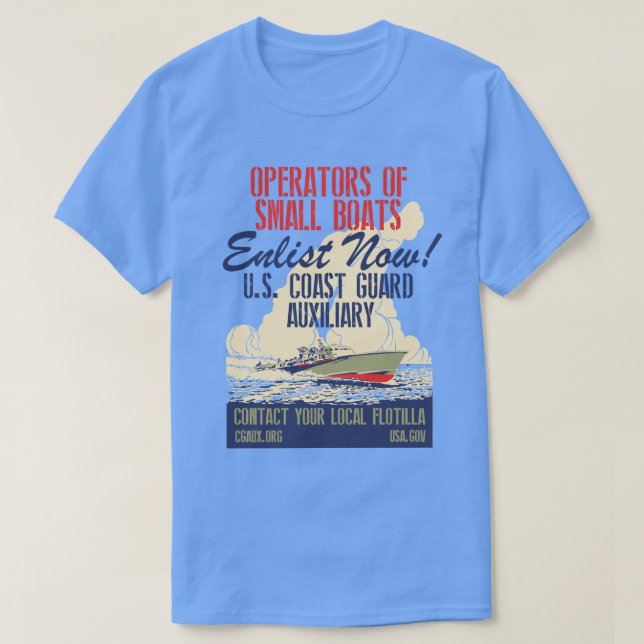 COAST GUARD AUXILIARY T-Shirt (Design Front)