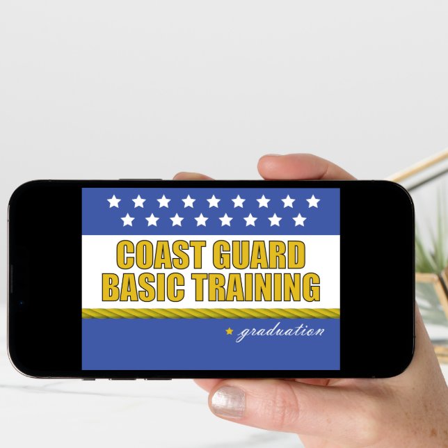 Coast Guard Basic Training Graduation Congrats Card (Front Digital)