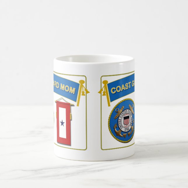 Coast Guard Blue Star Mom Mug (Center)