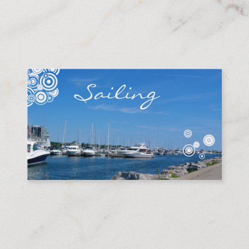 Customizable Coast Guard Business Cards Boat Sailing Harbor