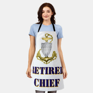 Coast Guard Chief Retired Apron