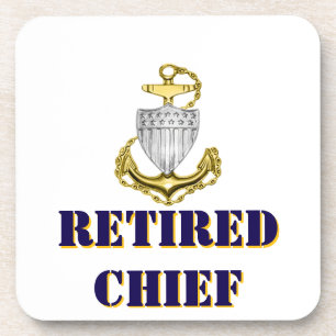 Coast Guard Chief Retired Beverage Coaster