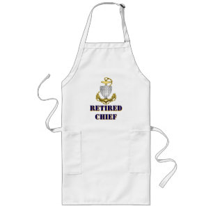 Coast Guard Chief Retired Long Apron