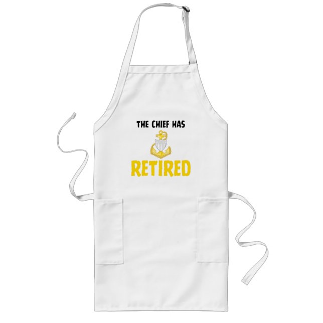 Coast Guard Chief Retired Long Apron (Front)